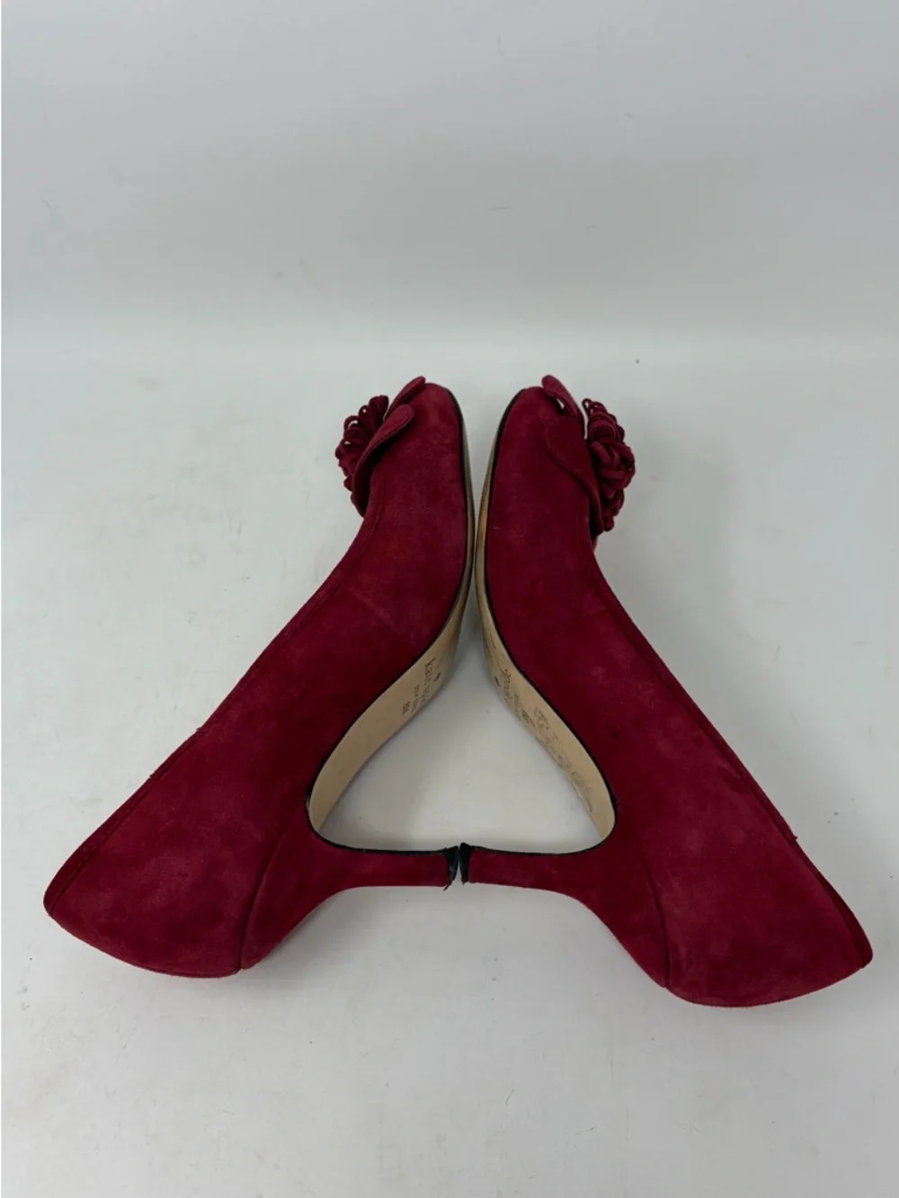 Kate Spade Floral Suede Pump Heel Size 8 - Picture 5 of 9